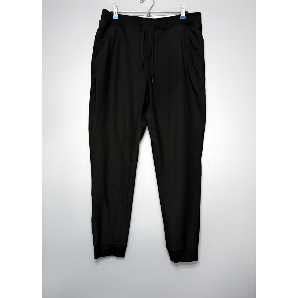 Birddogs Jogger Pants Mens 2XL Black Lined Stretch Tapered Zip Pocket Athletic